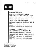 Toro 10" Electric Trimmer Manuel utilisateur