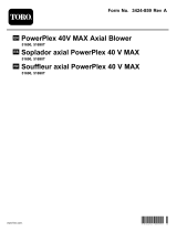 Toro PowerPlex 40V MAX Axial Blower Manuel utilisateur