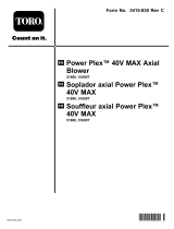 Toro PowerPlex 40V MAX Axial Blower Manuel utilisateur