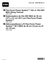 Toro Flex-Force Power System 14in or 16in 60V MAX String Trimmer Manuel utilisateur