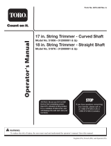 Toro 17in Curved-Shaft Gas Trimmer Manuel utilisateur