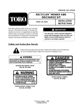 Toro Side Discharge Kit, 21" Steel Deck Mower Guide d'installation