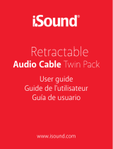 iSound Retractable Audio Cable Twin Pack Mode d'emploi