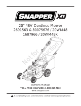 Snapper 1687966 Mode d'emploi