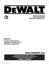 DeWalt DCE151TD1 Manuel utilisateur