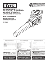 Ryobi RY40406BTL Mode d'emploi