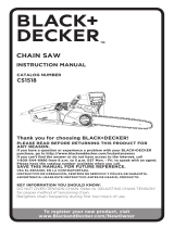 BLACK DECKER CS1518 Mode d'emploi