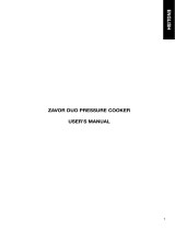 Zavor .Pressure Cooker514 Manuel utilisateur