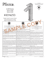 Pfister KENZO LG40-DF Guide d'installation