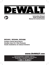 DeWalt DCS494M2 Manuel utilisateur