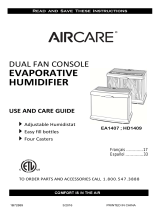 Aircare EA1407 Manuel utilisateur