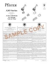 Pfister G01-3410 Guide d'installation