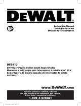 DeWalt DCG413R2W380B Manuel utilisateur