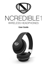 NCREDIBLE NCredible1 Wireless Bluetooth Headphones Mode d'emploi