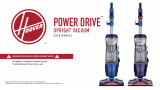 Hoover Power Drive Pet Upright Vacuum Manuel utilisateur