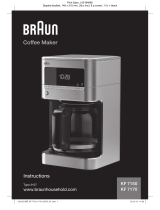 Braun KF 7150/ KF 7170 Coffee Maker Manuel utilisateur