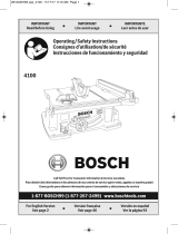 Bosch 4100-10 Manuel utilisateur