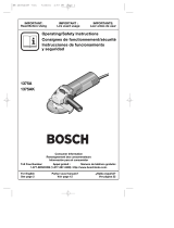 Bosch 1375A - Grinder Angle 4 1/2 Small 6 Amp Manuel utilisateur