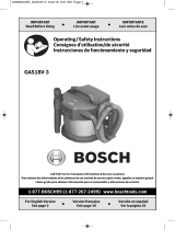 Bosch GAS18V-3N Manuel utilisateur