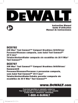 DeWalt DCD792B Manuel utilisateur