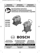 Bosch VAC140AH Manuel utilisateur