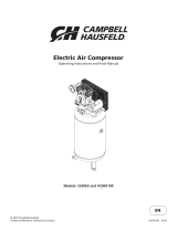 Campbell Hausfeld 80 GAL VERT 2 STAGE 175 PSI XC802100 Mode d'emploi