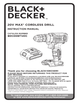 Black & Decker BDCDDBT120C Manuel utilisateur