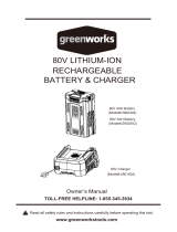 Greenworks Pro GBA80500 Le manuel du propriétaire