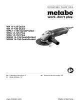 Metabo WA 11-125 Quick Mode d'emploi