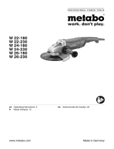 Metabo W 26-230 Mode d'emploi