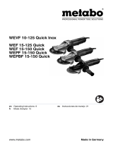 Metabo WEVF 10-125 Quick Inox Mode d'emploi