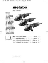 Metabo W 10-125 Mode d'emploi