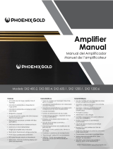 Phoenix Gold SX2 800W 4 Channel Amplifier Manuel utilisateur