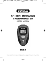 General Tools IRT3 Manuel utilisateur