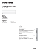 Panasonic CS-E12RKUAW Manuel utilisateur