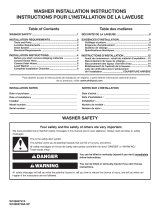 Whirlpool WTW5000DW Guide d'installation