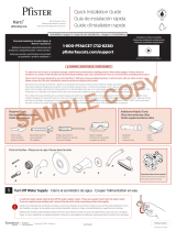 Pfister 8P8-WS2-KASGS Guide d'installation