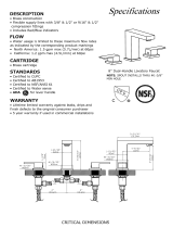 Dyconn Faucet WS3H11-BN Guide d'installation
