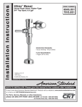 American Standard 7015.051.002 Guide d'installation