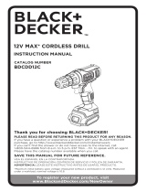 Black & Decker BDCDD12C Manuel utilisateur