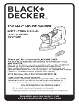 BLACK DECKER BDCMS20C Manuel utilisateur