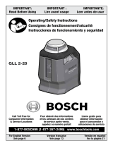 Bosch GLL 2-20 Mode d'emploi