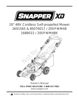 Snapper 1688022 Mode d'emploi