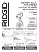 RIDGID R9780-R87207B Manuel utilisateur
