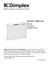 Dimplex DFP26L-1480W Le manuel du propriétaire