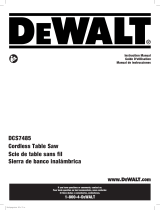 DeWalt DCS7485BWFV3824 Manuel utilisateur