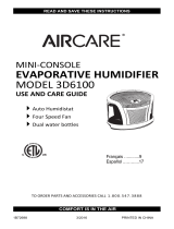 Aircare 3D6 100 Manuel utilisateur