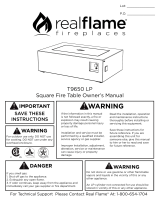 RealFlame T9650 LP Manuel utilisateur