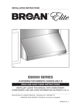 Broan E60000 Series Manuel utilisateur
