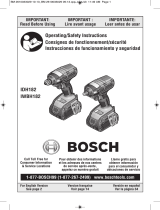 Bosch IWMH182-01 Manuel utilisateur